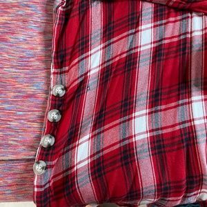 Red Plaid St. Johns Bay Long Sleeve Shirt Size L
